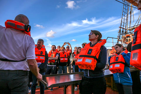 Crew with Lifejackets